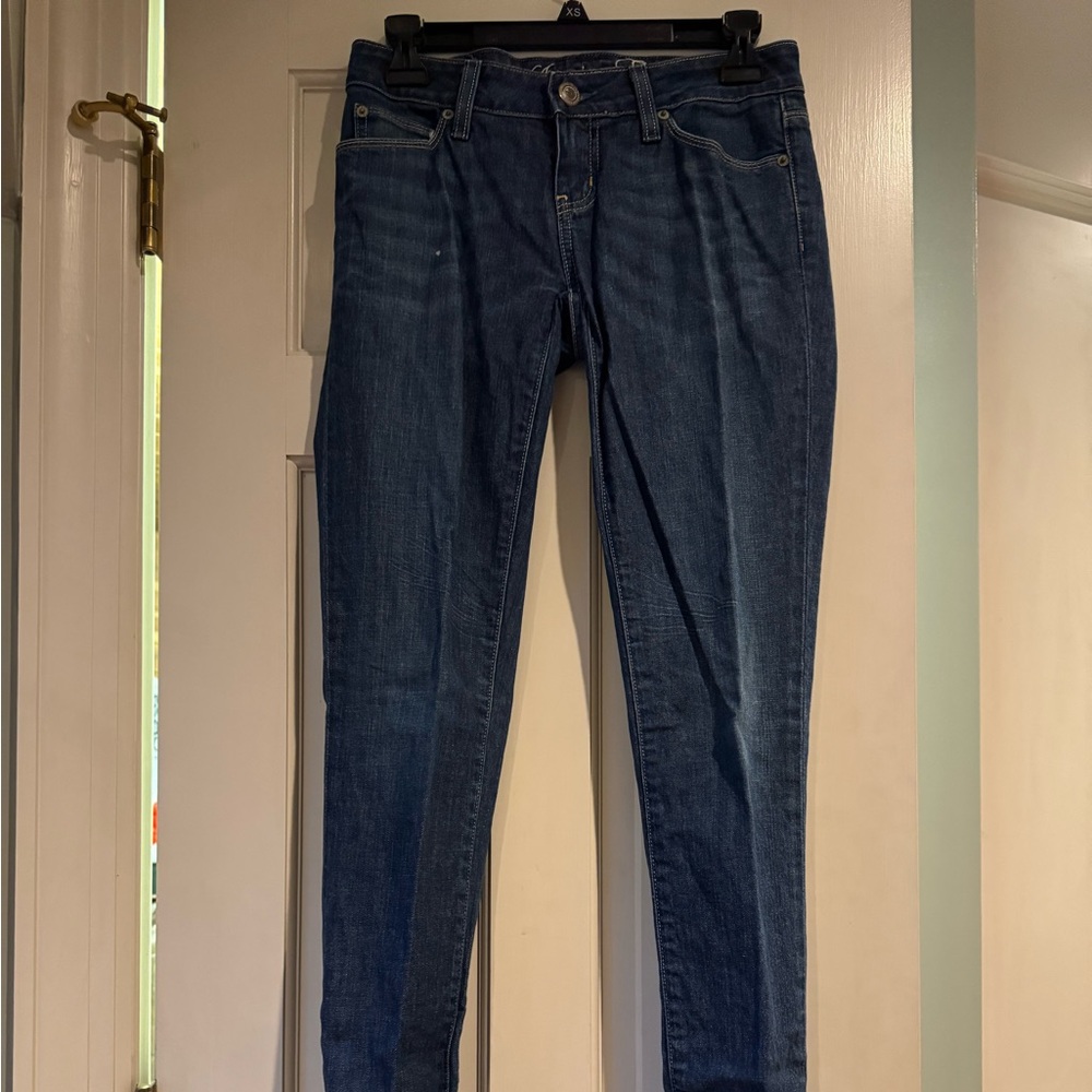 Hardly Worn American Eagle Skinny Denim, Size 0